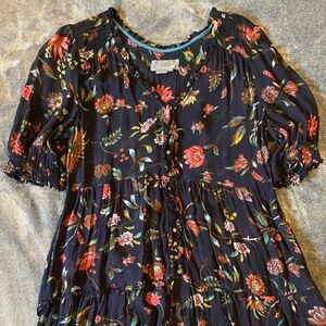 Anthropologie Flower Tunic